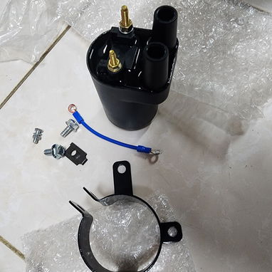Bobina de encendido Doble, trae su soporte, tornillos, especial para Fiat 126p polaco, - 3/3