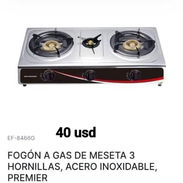 Fogón de 3 hornillas de acero  inoxidable - Img 57731431