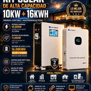 Kit Eco worthy 10kw con bateria de 16kwh - Img 58279779