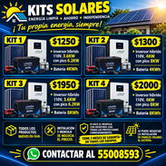 KITS DE ENERGÍA PARA SU HOGAR Y ESTACIONES DE ENERGÍA. TODO NUEVO EN CAJA, MONTAJE DISPONIBLE... LLAME 55008593 - Img 50590265