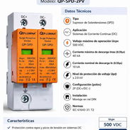 Supresor de corriente continua DC 500V 20-40KA P0407-AV004 - Img 57124572