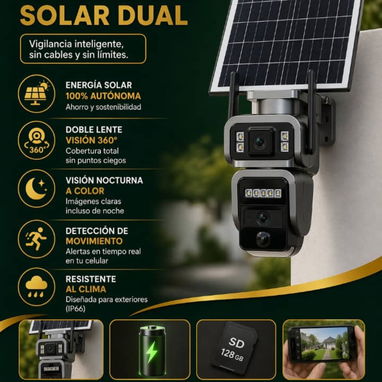 Cámaras de seguridad con panel solar - Img 122469871