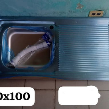 En venta fregaderos sencillo y con escurridor importados de acero inoxidable.y pilas de acero inoxidable. - 8/10