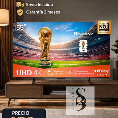 Televisor HISENSE Smart TV pantalla plana con cajita - Img 123860961