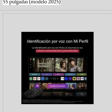 TV LG de 50” 4K UHD IA y Alexa incorporado Smart TV ( 2025 ) - Img 122206302