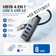Adaptador 4 en 1 USB a USB 3.0 Hoco HB1B - Img 57028774