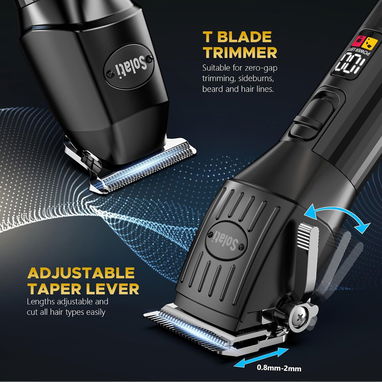 ✂️🔥 MÁQUINA DE PELAR PROFESIONAL SOLATI INALÁMBRICA CON TRIMMER + LED DISPLAY ✨ ENVÍO DISPONIBLE* + 7 DÍAS GARANTÍA**** - Img 111386195