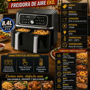 🍗 DOBLE 🍗 FREIDORA DE AIRE EKO 8.4 LITROS. MENSAJERÍA CON FACTURA Y GARANTÍA. 📲 54833699 - Img 56480855