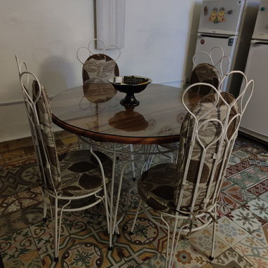 MESA DE HIERRO Y TRINCHANTE - 3/4