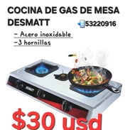 Cocina de gas desmat de 3 quemadores con Magneto(factura, mensajería, garantía) 53220916 - Img 53343641