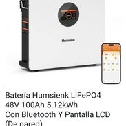 Batería Humsienk LiFePO4 48 V_100 Ah_ 5120 Wh/5.12 KWh con Bluetooth y Pantalla LCD (De Pared) - Img 58061231