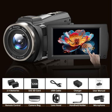 Cámara de Video 8K UHD 88MP para Vlogging NUEVA EN CAJA - 3/9