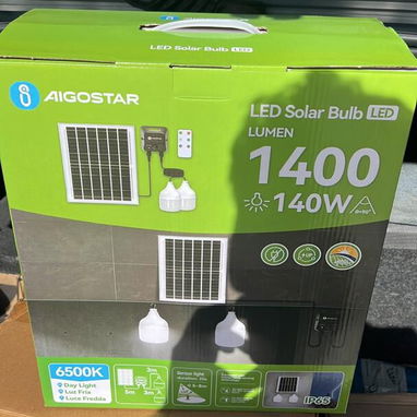 Lamparas solares con panel solar exterior y interior - Img 109699052