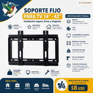 SOPORTE PARA TV 14" A 42". Soporte de TV - Img 56125890