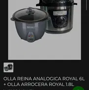 COMBO DE OLLA REINA ROYAL ANALÓGICA 6L + OLLA ARROCERA ROYAL 1.8L - Img 50564191