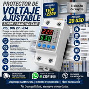 PROTECTOR DE VOLTAJE AJUSTABLE 63A - 110/220V - Img 57763369