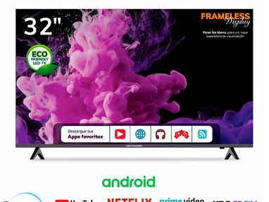 Smart tv 32 pulgadas nuevo en caja 📦 con accesorios 2 mandos una base para ponerlo e la pared y con miles d canales gra - Img 66274222