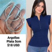 Argollas de plata de 5cm soy de playa Miramar - Img 58422423