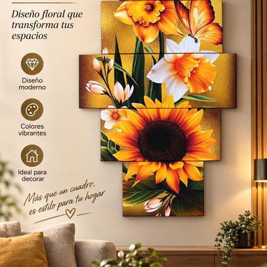 Cuadros decorativos  (Impresos en lienzo y montados en marcos de madera) en 3800cup Medidas: 50x85cm ( hay más modelos) - 3/10