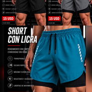 Short con licra para el gym - Img 57588938