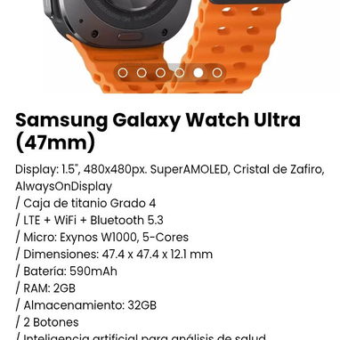 Samsung Galaxy Watch Ultra (47mm). Nuevo con garantía - Img 102659873