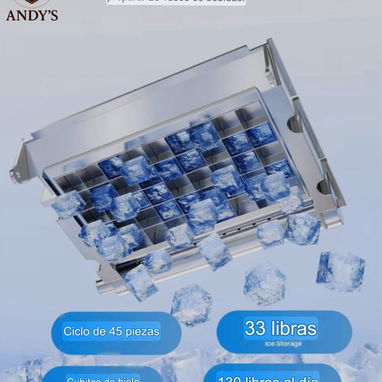 Máquina comercial de hacer hielo de 130 lb en 24h. - 6/9