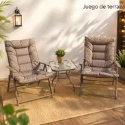 Juegos de terrazas con dos sillas y mesita . - Img 57510440