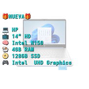 LAPTOP 🎁NUEVA🎁📦CAJA, HP (14-dq6012dx), 14" HD Antireflejo, Intel N150, 4GB RAM, UHD Graphics, 128GB SSD, 10Horas - Img 55743059