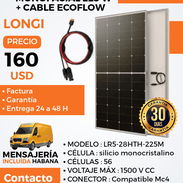 Panel solar Monofacial de 225 w con cable de carga. - Img 57554688
