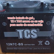 Vendo batería de gel para moto de combustión 12v 7AH nueva - Img 57834059