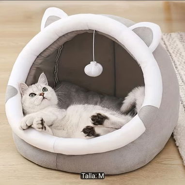 Cama Tipo Cueva para Gatos / Talla M y L - 5/5