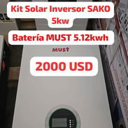 KIT INVERSOR SAKO 5KW Y BATERÍA MUST 5KW - Img 55145778