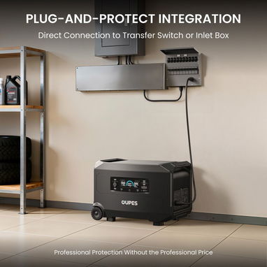 OUPES Guardian 6000 V1, 4608Wh Central eléctrica portátil 6000W generador solar Home - 3/8