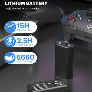 🔋 Paquete de Baterías Recargables para Controladores Xbox (Pack x2) - 2/5