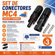 MC4 MACHO Y HEMBRA / Set De Conectores - Img 56332918