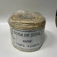 ROLLO 100M. CUERDA PITA DE SISAL 8 MM. 4 CABOS - Img 53623393