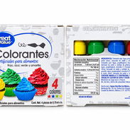 Colorantes para alimentos Rojo, azul, verde y amarillo. - Img 57756008