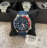 Reloj 🌊 Citizen Promaster BN0158-06L Eco-Drive Diver 200m – Edición Pepsi Azul/Rojo - Img 49654026