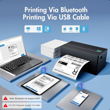 (X) Impresora Térmica de Etiquetas NULLTONEX Y813 – Bluetooth Inalámbrica 4×6 para Envíos - Img 126476576