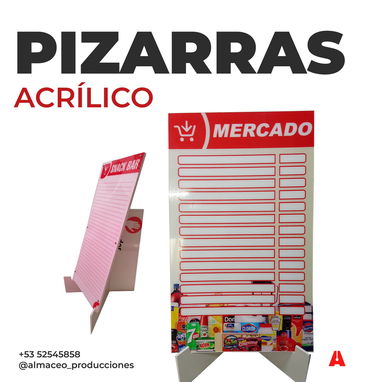 Diseño e impresión de pizarras de acrílico y PVC - Img 113216124