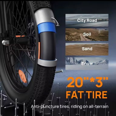 URLIFE E20 E-Bike 1000W 48V 13AH - 5/5