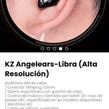 KZ Angelears-Libra (Alta Resolución) Audífonos IEM de cable - Img 122430721