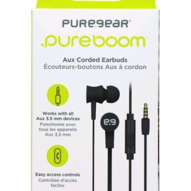 Audífonos PureGear PureBoom con Cable 3.5 mm (Negro-Rosa) - 4/6