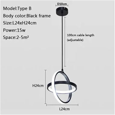 💡🔽 LUZ COLGANTE LED – AHORRO ENERGÉTICO | 12/15W | BLANCO CÁLIDO/FRÍO – 50 USD - Img 118820045