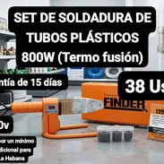 SET DE SOLDADURA DE TUBOS PLÁSTICOS  800W (Termo fusión), Garantía de 15 días, Entrega por un mínimo costo adicional - Img 55488683