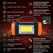 Vendo Lampara de Linterna solar 1500mah duracion de 6 a 8 horas nuevos !!! - Img 52959353