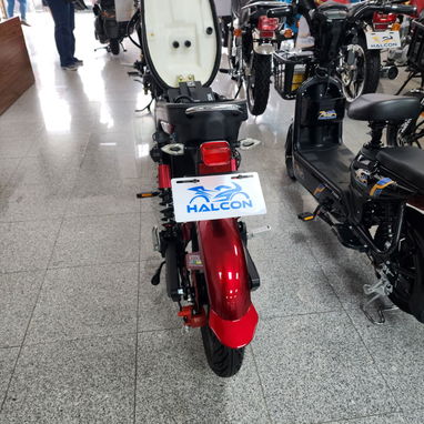Bici moto Halcon en negra y rojas 48v 50ah 120km por carga - 4/4