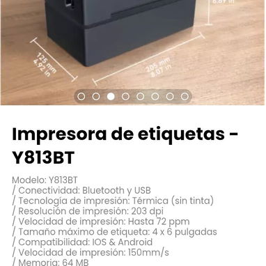 Impresora de etiquetas - Y813BT Modelo: Y813BT - Img 116870619