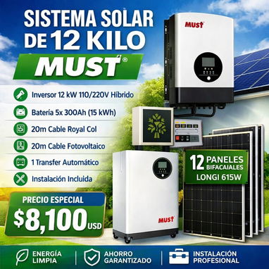 Kit completo de sistema Solar de energía renovable varios disponible - Img 124307477