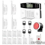 Alarma Inalámbrica GSM con 10 Magnéticos Puerta/Ventana + 4 Sensores Movimiento + Botón Pánico + 4 Llaveros - Img 45690878